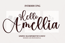 Hello Amellia | Script Font