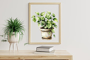 Winter Cozy Green Cottage Clipart, an Illustration by Libby Wishes (Thumbnail 9 of 9)