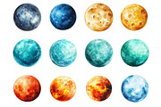 Planets Clipart, an Illustration by Design Market (Thumbnail 3 of 3)