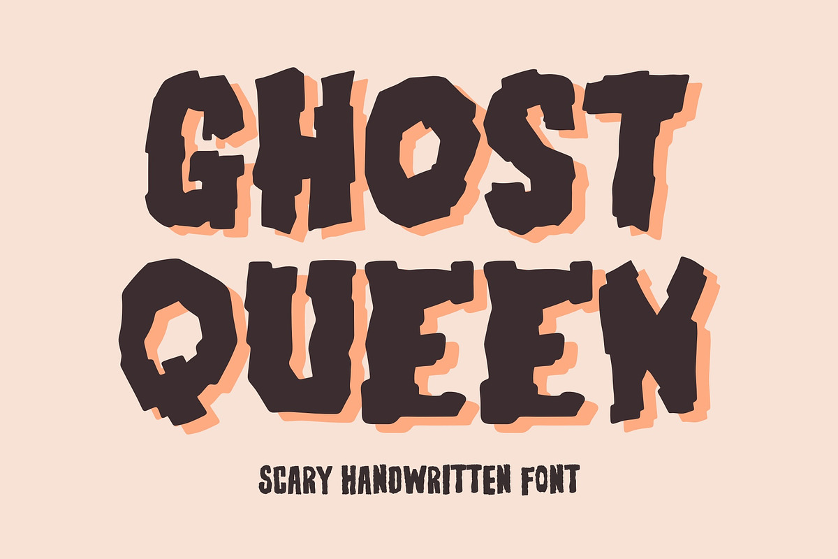 Ghost Queen Font - Horror Font, a Handwritten Font by ariodsgn (Photo 1 of 10)
