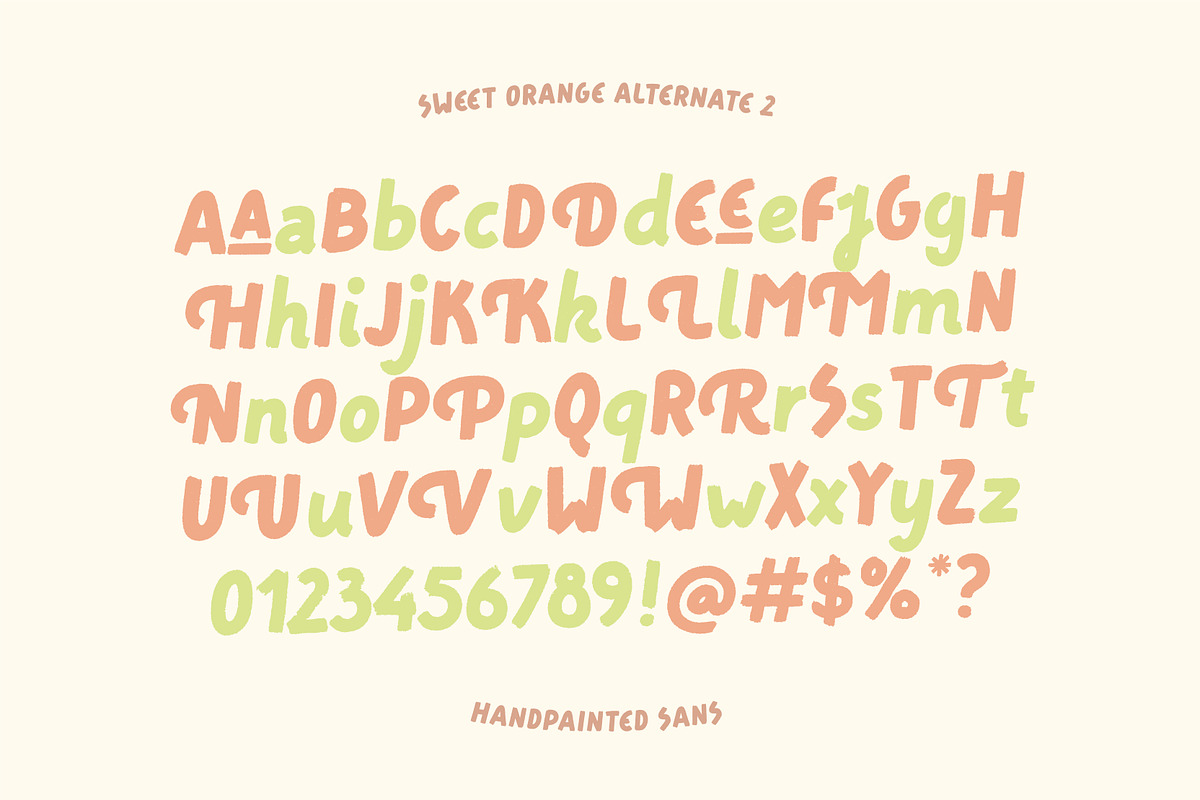 Sweet Orange - Hand-painted Sans, a Handwritten Font by Harmonais Visual (Photo 10 of 11)