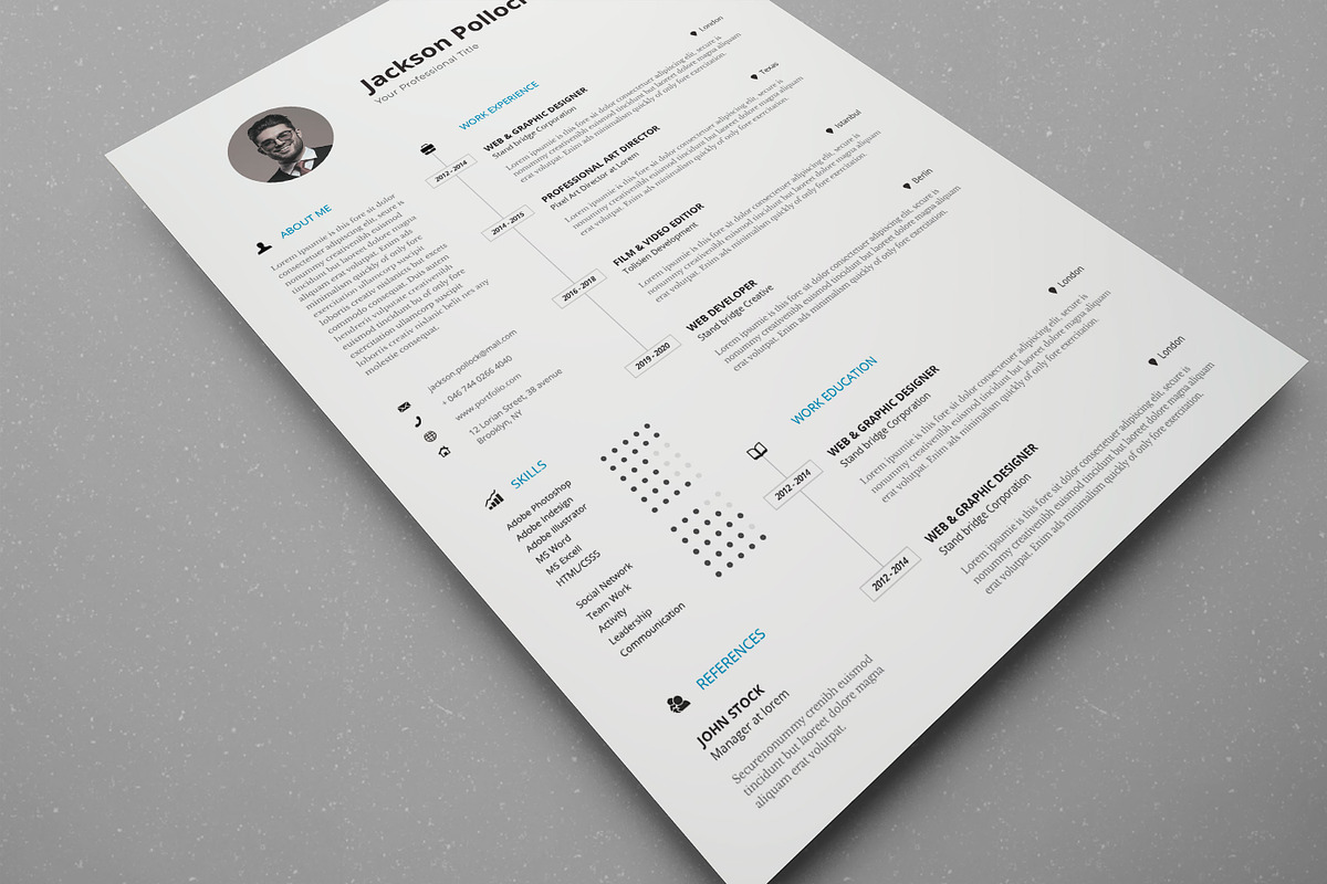 Resume/CV, a Resume Template by SlideCo (Photo 4 of 7)