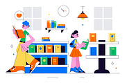 10 Book Store Illustration, an Education Illustration by denayunebgt (Thumbnail 4 of 4)