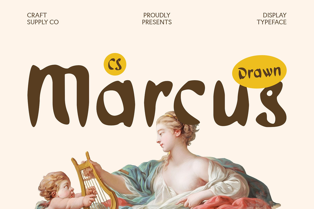 CS Marcus Drawn, a Sans Serif Font by Craft Supply Co. (Photo 1 of 8)