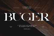 Buger Elegant Serif Font Typeface, a Serif Font by Perfectype (Thumbnail 1 of 7)