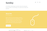 Sunday - One Page Portfolio Theme, a Templates & Theme by alexvanderzon (Thumbnail 2 of 5)