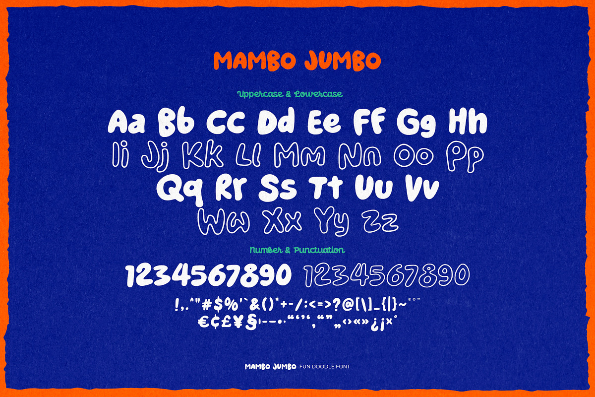 Mambo Jumbo - Fun Doodle Font, a Handwritten Font by ikiiko (Photo 6 of 7)