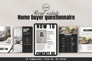 Real Estate Buyers Questionnaire Kit, a Flyer Template by Marketello Studio