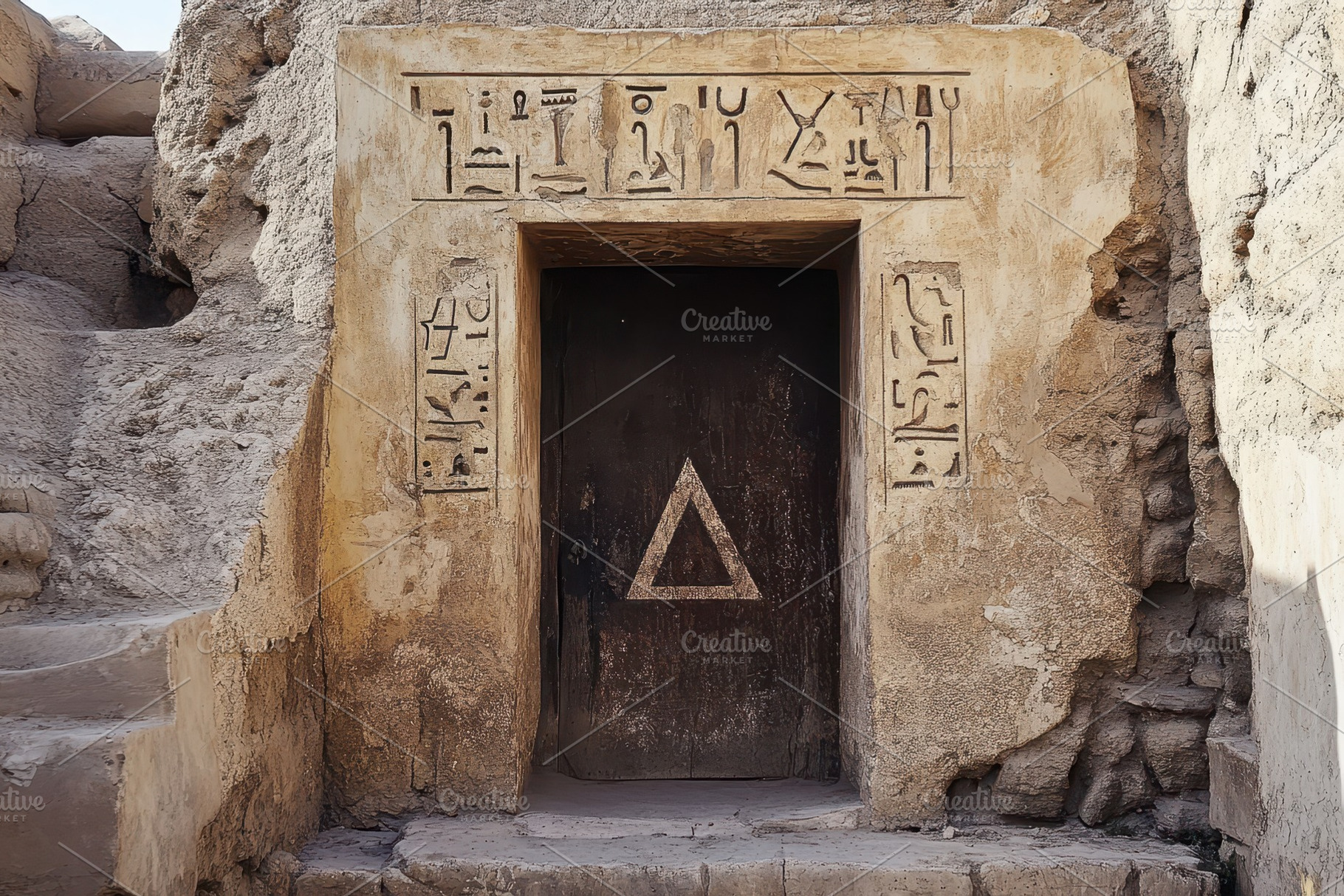 Ancient Hebrew house set in Egypt, a Photo by Pavel_design