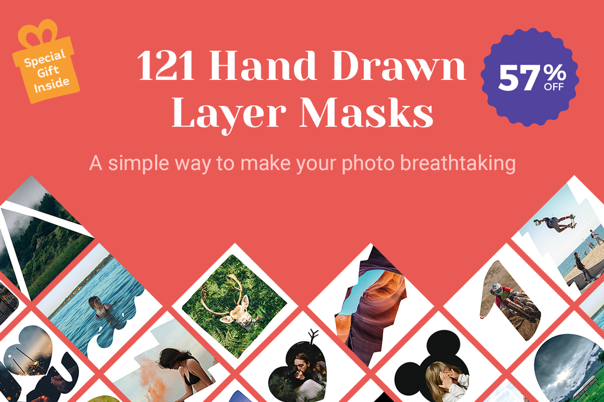 121 Hand Drawn Layer Masks - 57% OFF, a Templates & Theme by 123done (Photo 1 of 3)
