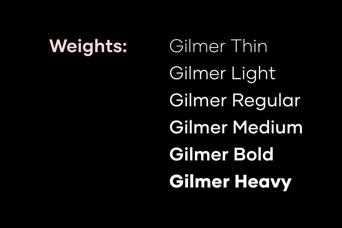 Gilmer – Geometric Sans Serif, a Sans Serif Font by Piotr Łapa (Photo 3 of 15)