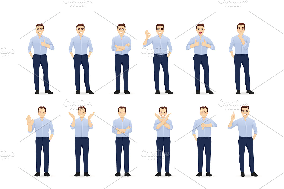 Business young man kit, a Person Illustration by Volha Hlinskaya (Photo 3 of 6)