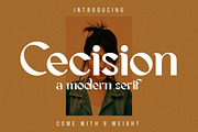 Cecision, a Serif Font by Wangsinawang Studio (Thumbnail 1 of 11)