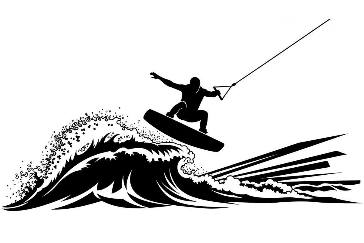 Water Ski Silhouette Vector Bundle, an Illustration by Designs_River (Photo 13 of 51)