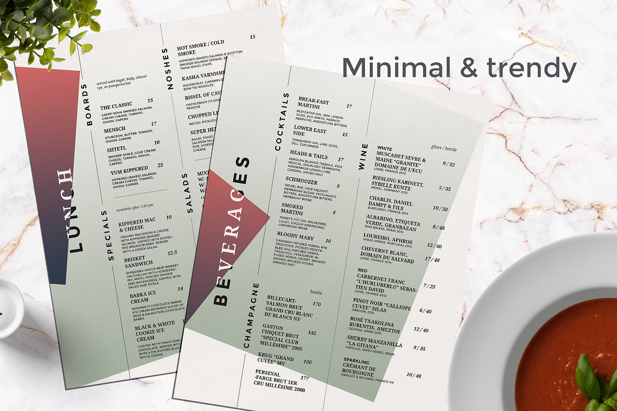 Modern Restaurant Menu, a Brochure Template by BigWeek (Photo 4 of 5)