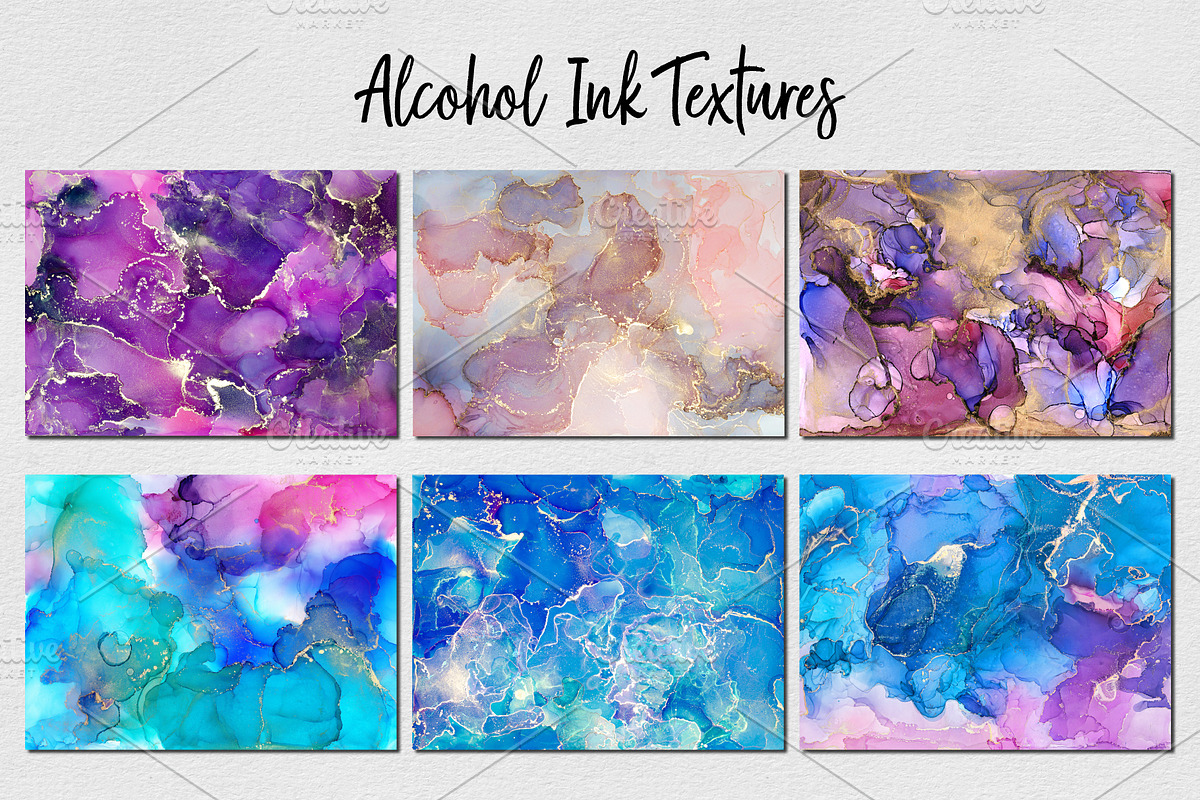 30 Alcohol Ink Abstract Backgrounds, a Texture Illustration by Artemisia_Art (Photo 2 of 5)