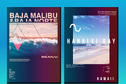 Summer Poster / 2 in 1, a Background Graphic by NoSpoon Design (Thumbnail 1 of 3)
