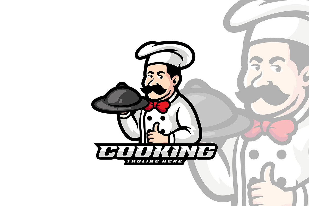Cooking Mascot Style., a Branding & Logo Template by ModalTampang