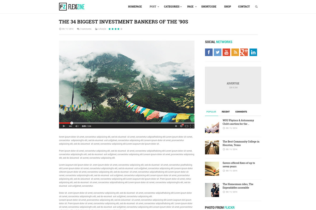 Flexi - PSD for Blog, Personal, News, a Websites & App Template by Digipieces (Photo 5 of 11)