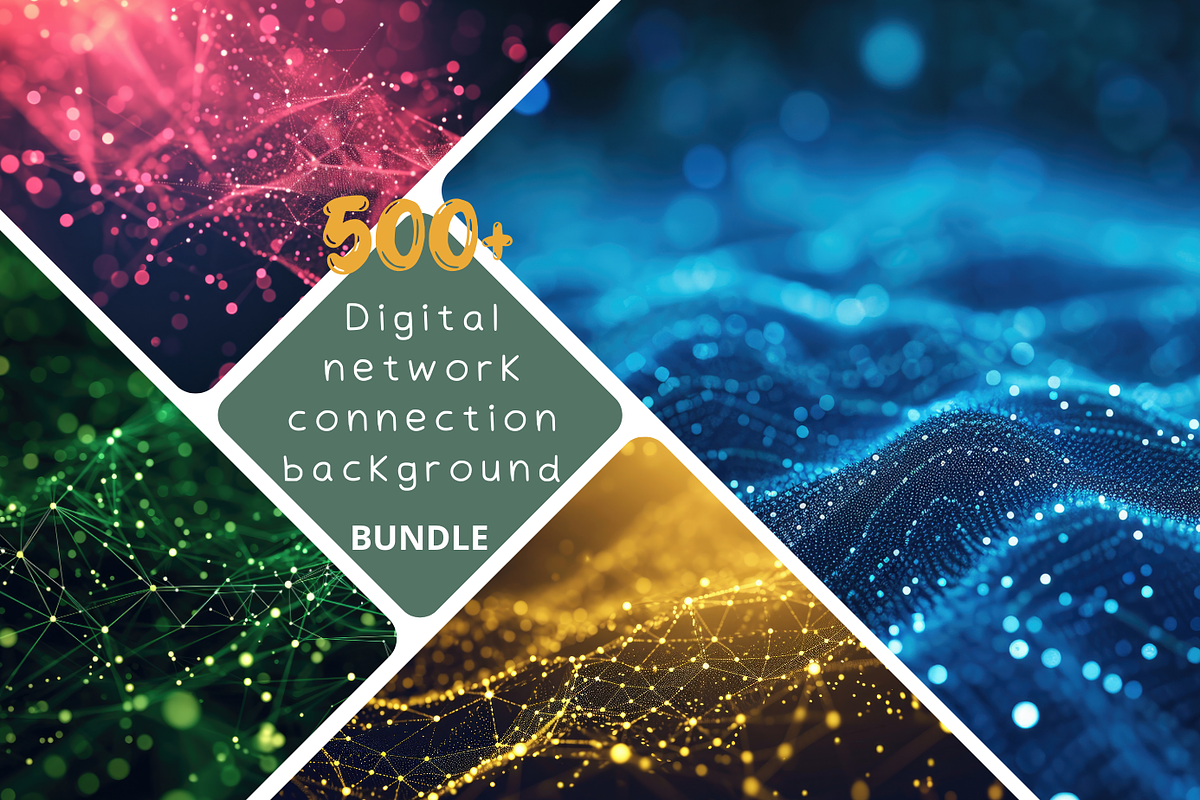500+ Digital network connection, a Background Graphic by Virgo Studio (Photo 1 of 11)