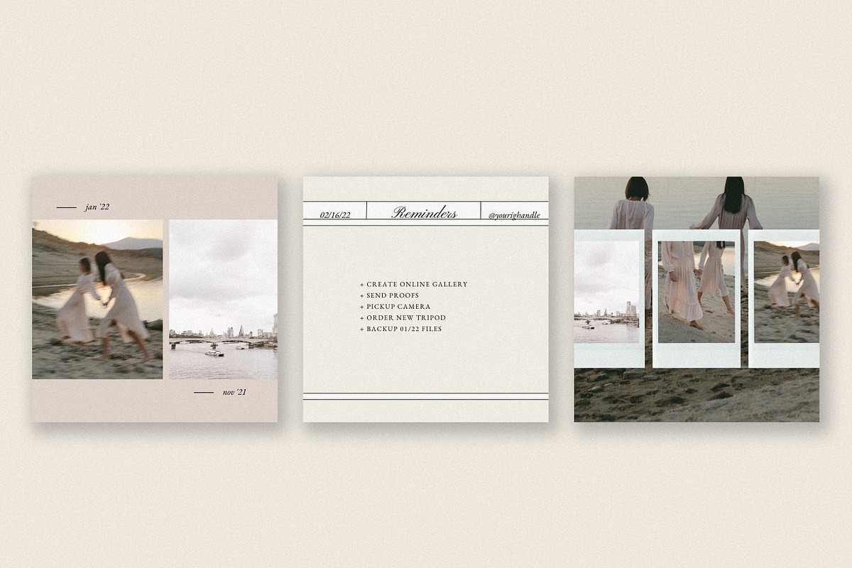 Almond Instagram Templates, a Social Media Template by denofdreamers (Photo 3 of 6)