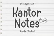 Kantor Notes, a Handwritten Font by Authentic Studio (Thumbnail 1 of 6)