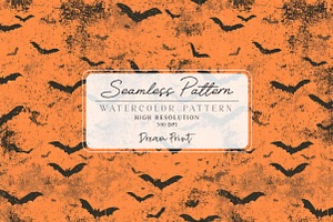 Halloween Bats Seamless Pattern, a Texture Illustration by DreamPrint404