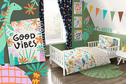 Dino illustration Patterns Posters, an Animal Illustration by OxanaTally (Thumbnail 4 of 14)