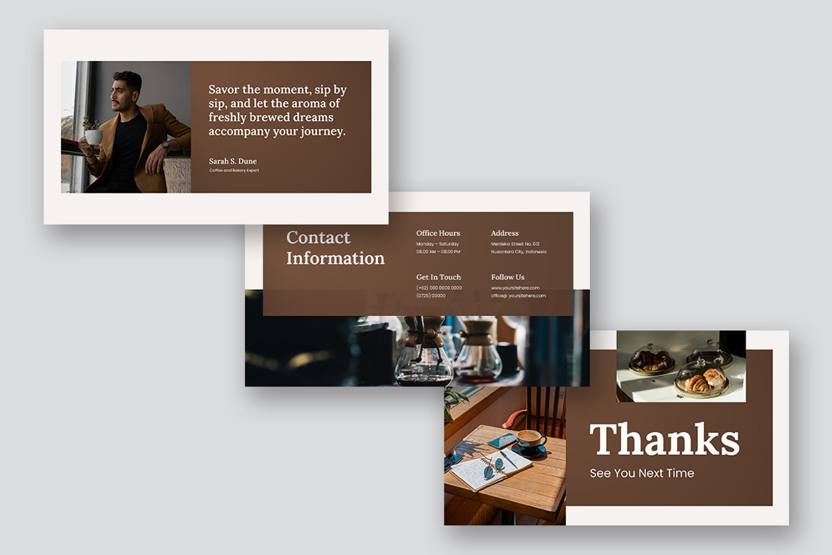 La Testa Coffee & Bakery GSlides, a Presentation Template by kerismaker (Photo 7 of 10)