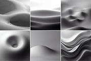 Monochrome Soft Forms, a Background Graphic by PopotLane (Thumbnail 2 of 8)