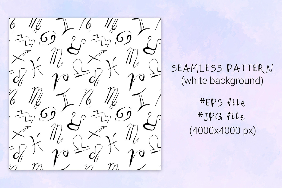 Quirky zodiac signs + stars set, an Object Graphic by SweetRenieDesigns (Photo 4 of 9)