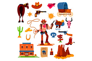 Wild West Vector Western Cowboy