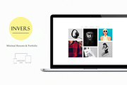 Invers - Personal Portfolio/Resume, a Bootstrap Template by Linewp (Thumbnail 1 of 4)