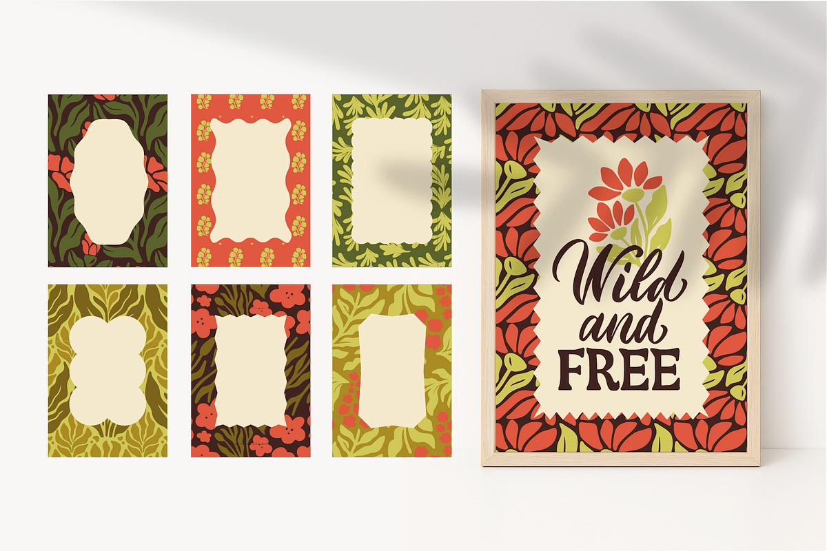 Hand-Drawn Earthy Wildflowers Kit, a Pattern Graphic by Lettering_Logo (Photo 7 of 17)