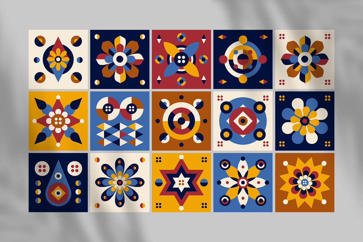 Geometric & Abstract Tile Pattern, a Pattern Graphic by ArinStudio (Photo 4 of 8)