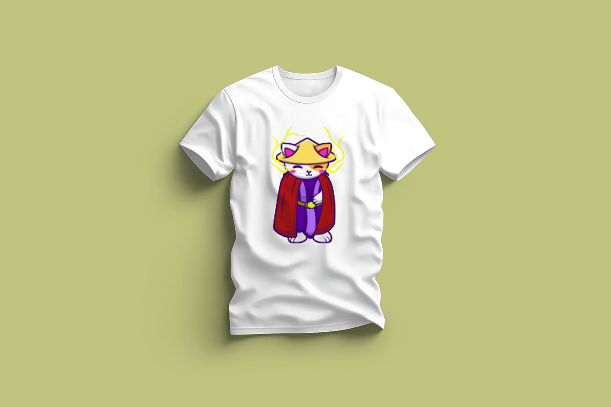 Cute Cat Warrior Wearing Caps, an Animal Illustration by Artstorystudio (Photo 3 of 3)