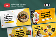 Food Youtube Thumbnail Template, a Social Media Template by hekenostudio (Thumbnail 1 of 6)