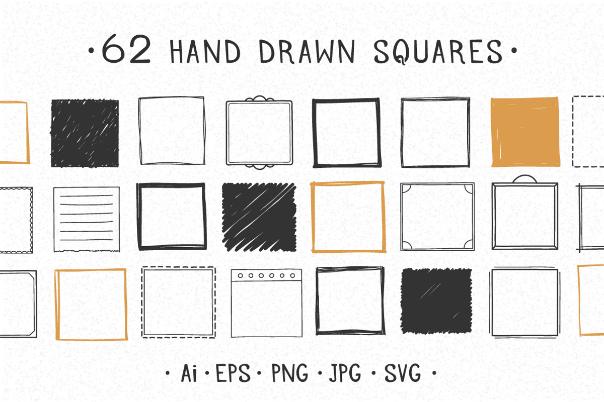 Hand Drawn Squares, an Object Graphic by PixMarket (Photo 1 of 3)