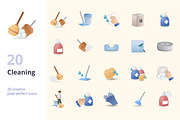 Cleaning 3D Icons Set Bundle, an Object Graphic by Aimagenarium@gmail.com (Thumbnail 1 of 21)