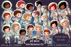 Space Explorers Astronaut Clipart