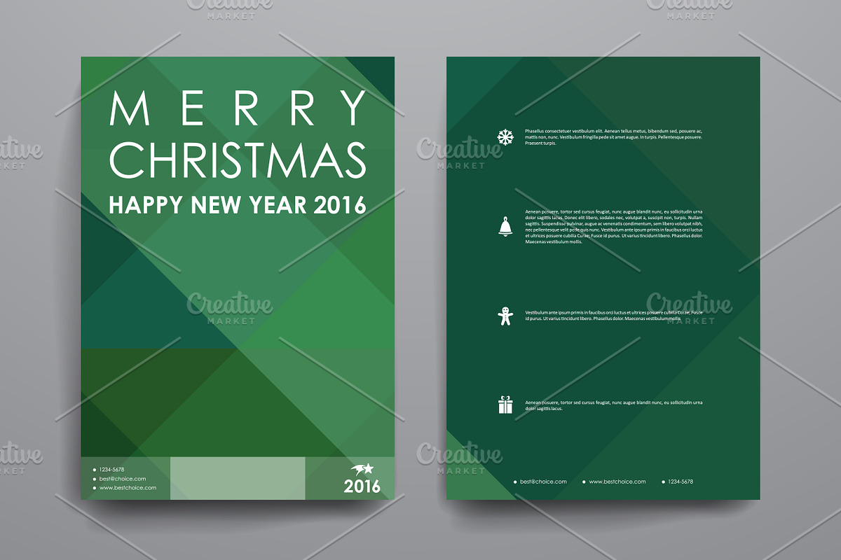 Merry Christmas Brochures, a Brochure Template by Palau (Photo 10 of 49)