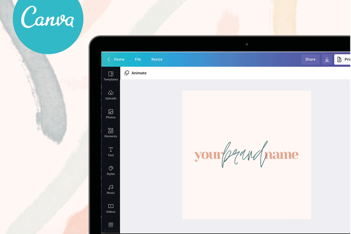 Coral Grove Summer Beach Brand Kit, a Branding & Logo Template by CreativeWilderness (Photo 9 of 11)