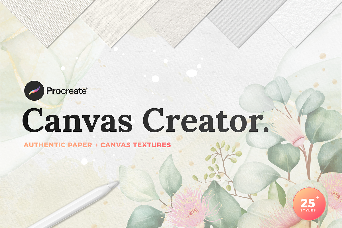 Canvas Creator Procreate Paper, a Brushes & More by Delightful Design (Photo 1 of 5)