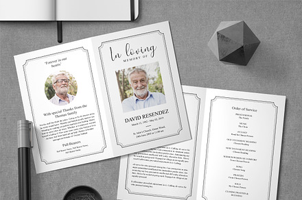 Memorial Program Template, an Invitation Template by TemplatesForest