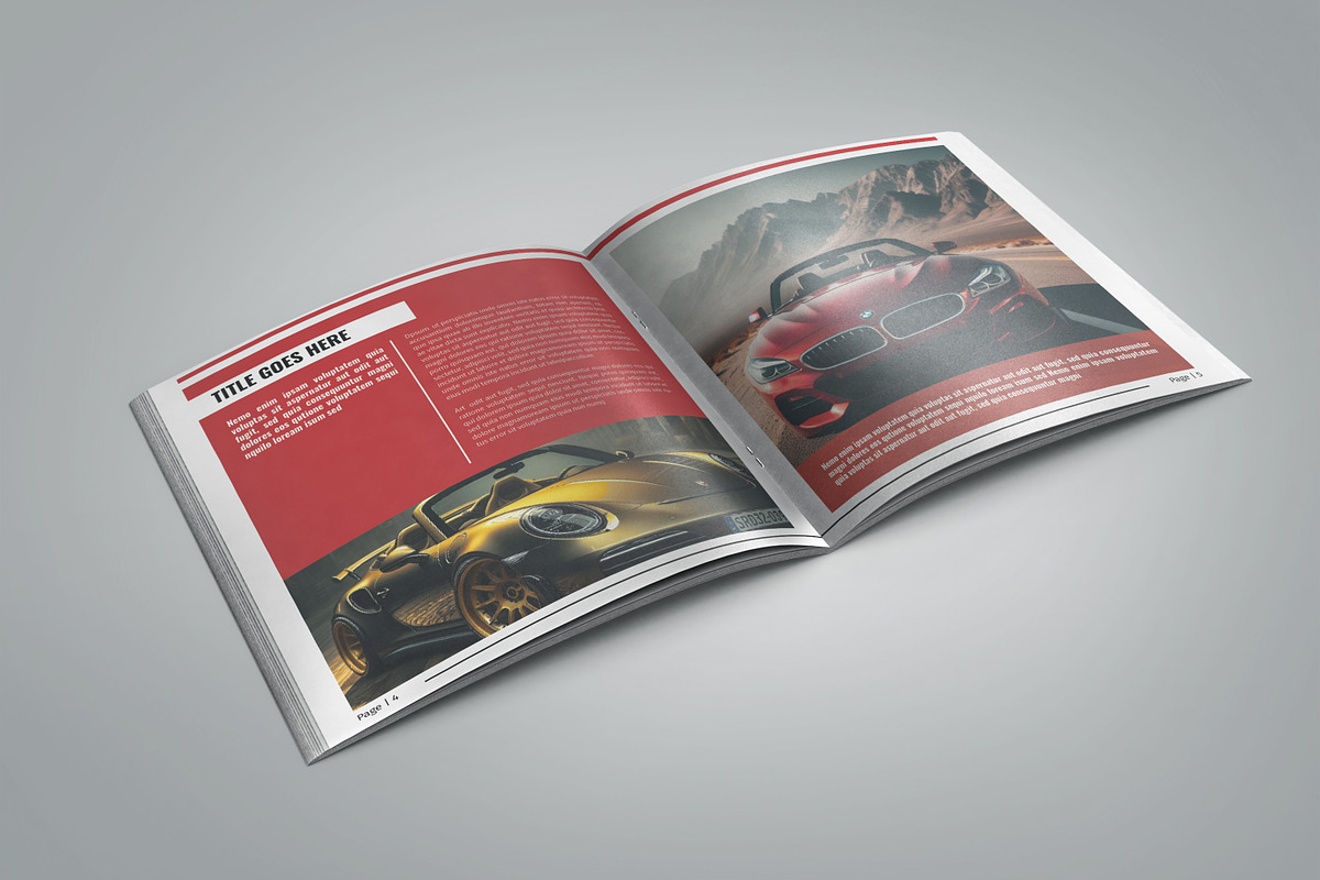 Square Car Brochure, a Brochure Template by Template Shop (Photo 3 of 8)