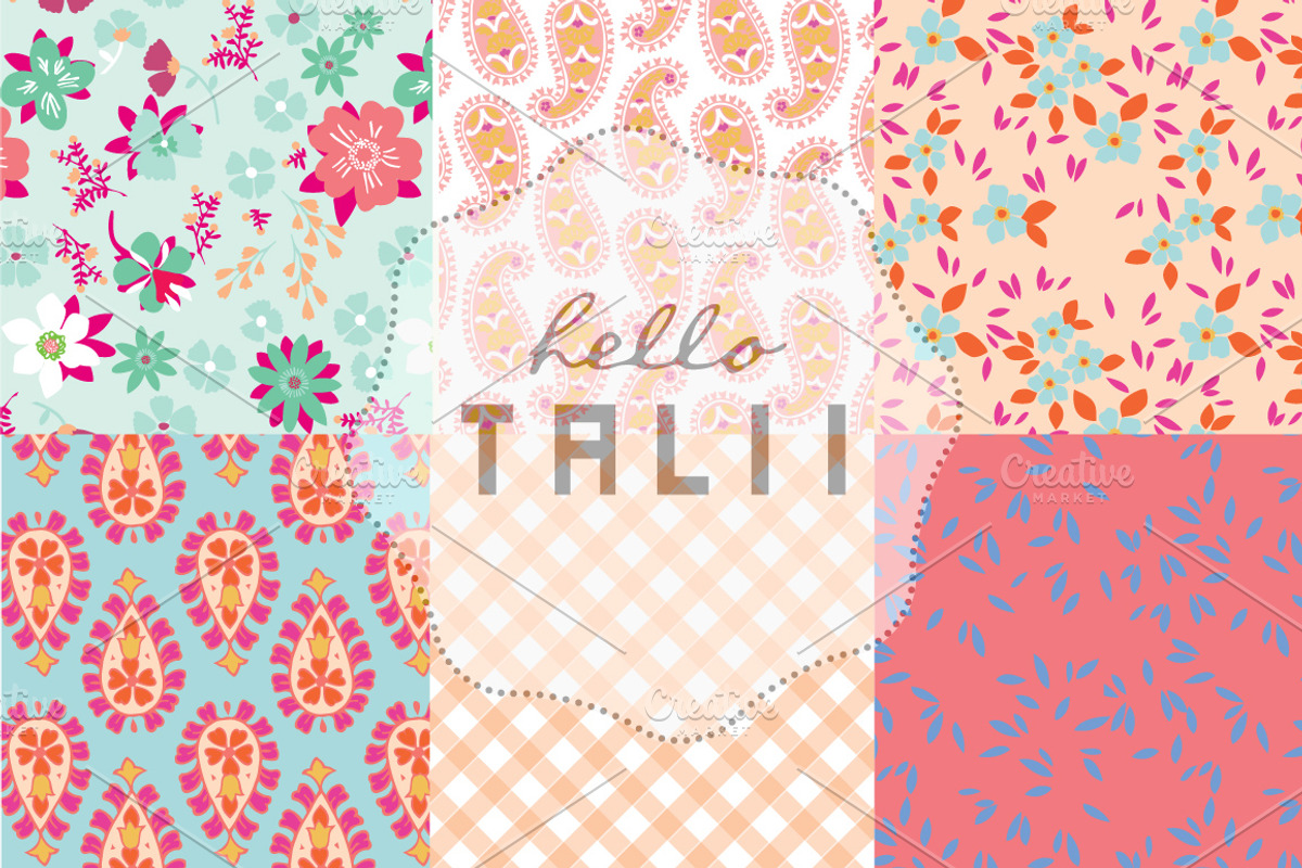 SPRING PICNIC Boho Patterns, a Pattern Graphic by Hello Talii