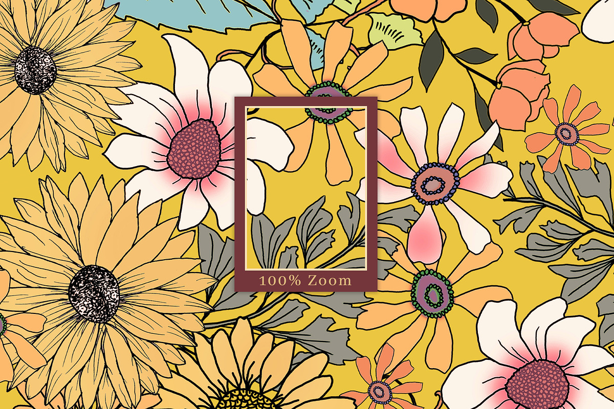 Sunny Meadow Prints & Patterns, a Pattern Graphic by GND ART STUDIO (Photo 8 of 8)