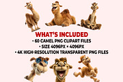 Funny Camel Clipart PNG Bundle, a Graphic by M9 Design (Thumbnail 10 of 10)