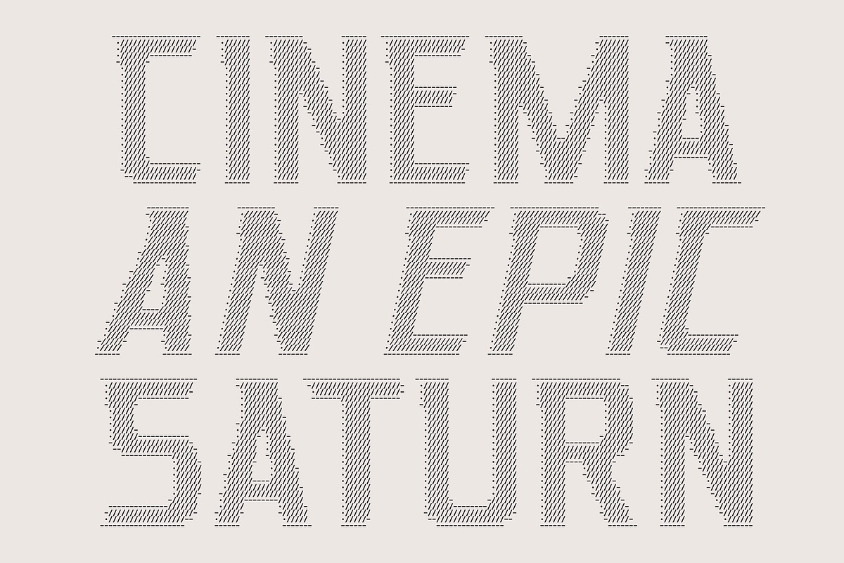 CS Blaster Ascii, a Sans Serif Font by Craft Supply Co. (Photo 4 of 8)