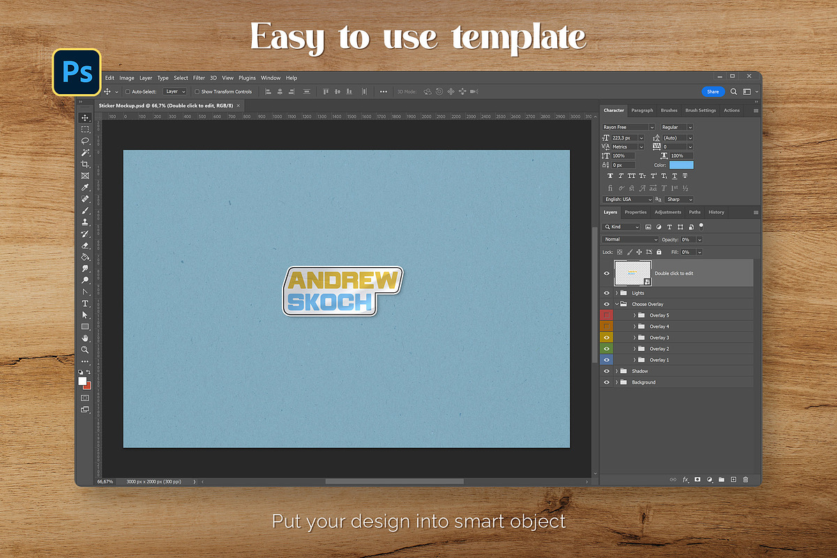 Sticker Mockup, a Product Mockup by Andrew Skoch Design (Photo 5 of 6)